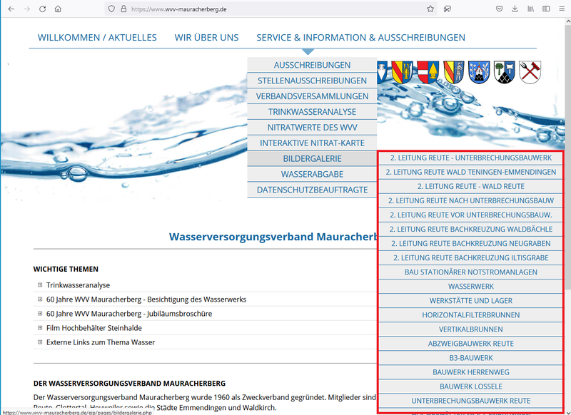 WVV-Mauracherberg Untermenue WVV-Mauracherberg Untermenue