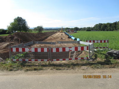 2. Leitung Reute vor Unterbrechungsbauwerk